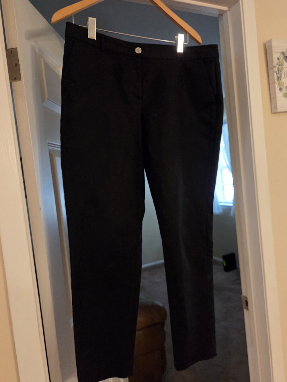 Michael Kors Classic Black Straight-Leg Pants Excellent Size 12